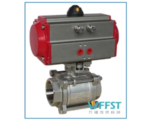 气动螺纹三片式球阀