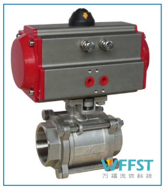 气动螺纹三片式球阀