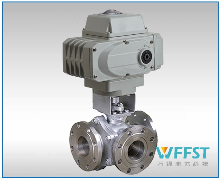 三通法兰电动球阀