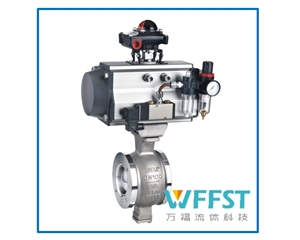 气动V型调节球阀